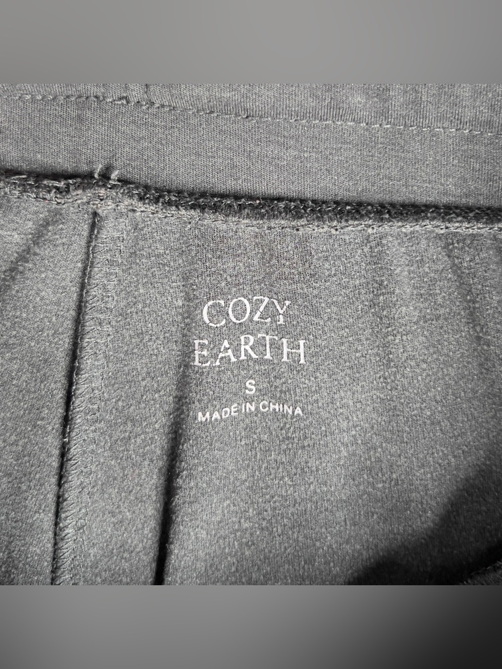 Cozy Earth Brushed Bamboo Joggers Women's Small Charcoal Lounge Pants Comfy Soft - Picture 5 of 11